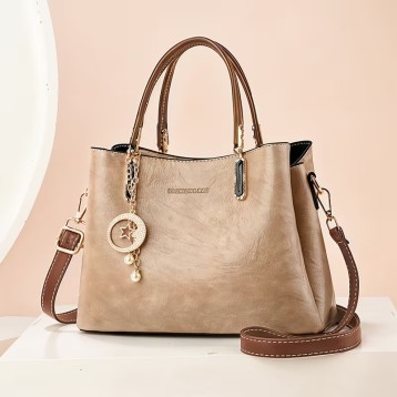 カーキ色のハンドバッグsfde267